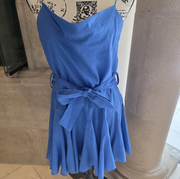 Alice + Olivia Vibrant Blue Mini Dress - Picture 4 of 10